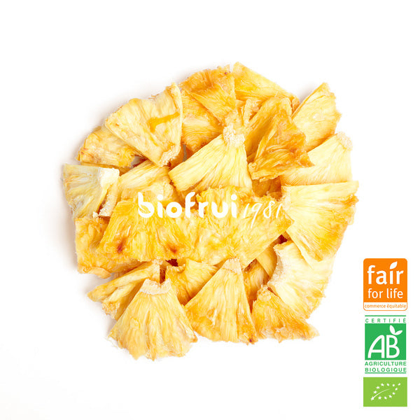 Ananas cayenne séché en morceaux equitable bio - 1