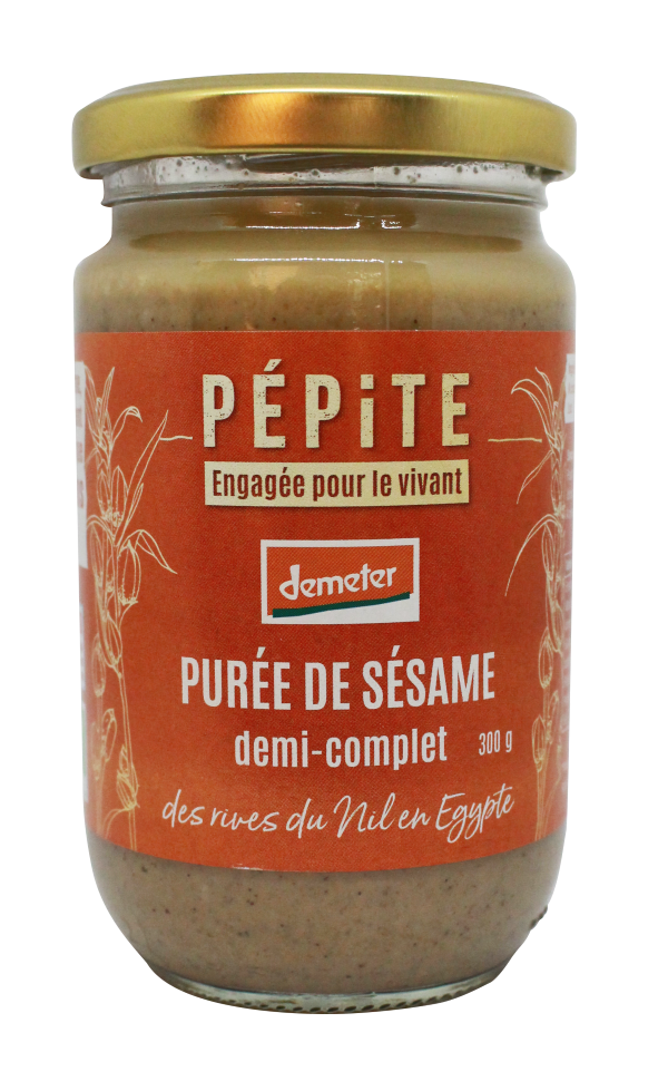 Purée de sésame demi-complet bio - 1